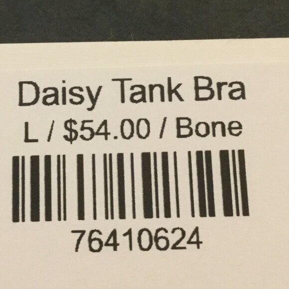NWT Daisy Tank Bra Z Lounge by Z Supply size large razor style back - Picture 2 of 4